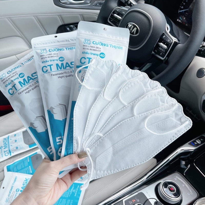 Combo 10c - Khẩu Trang 4D CT Mask 4 Lớp Cao Cấp