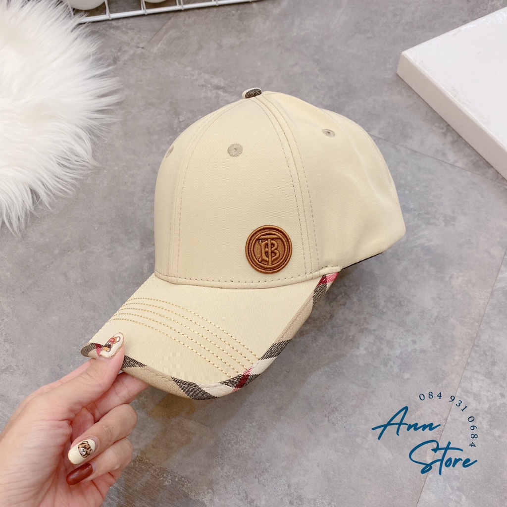 Mũ lưỡi trai Buberry mới nét căng, logo thêu nổi thời thượng, bảng màu mới trẻ trung đẹp xuất sắc
