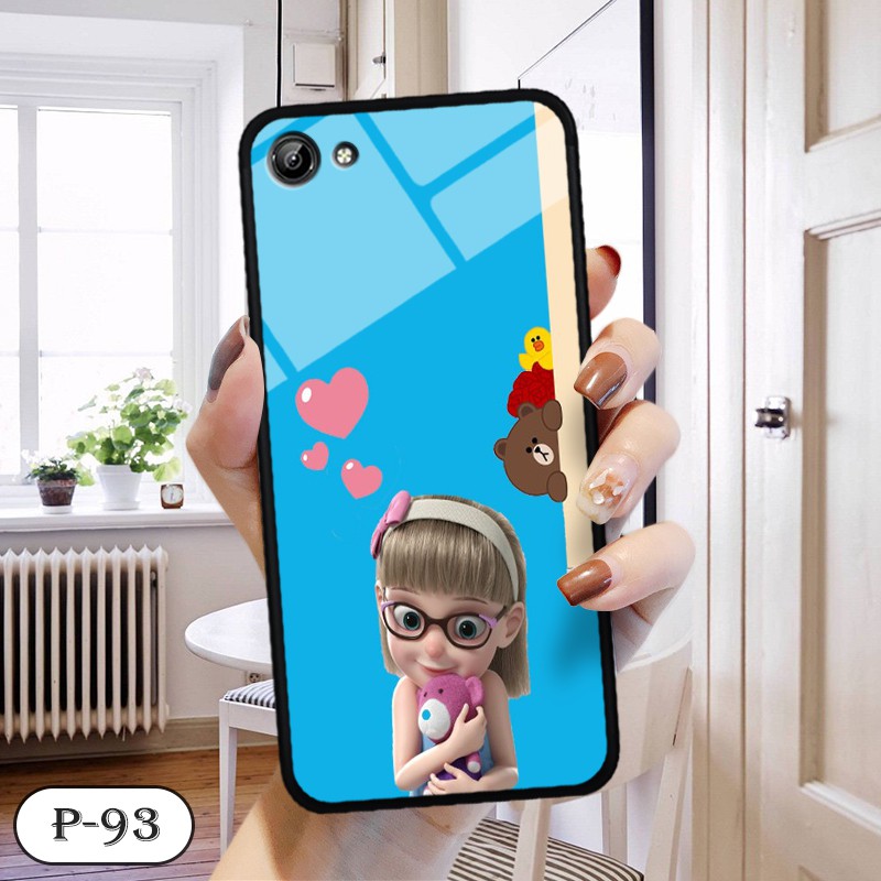 Ốp lưng kính 3D Vivo Y53- hình cute