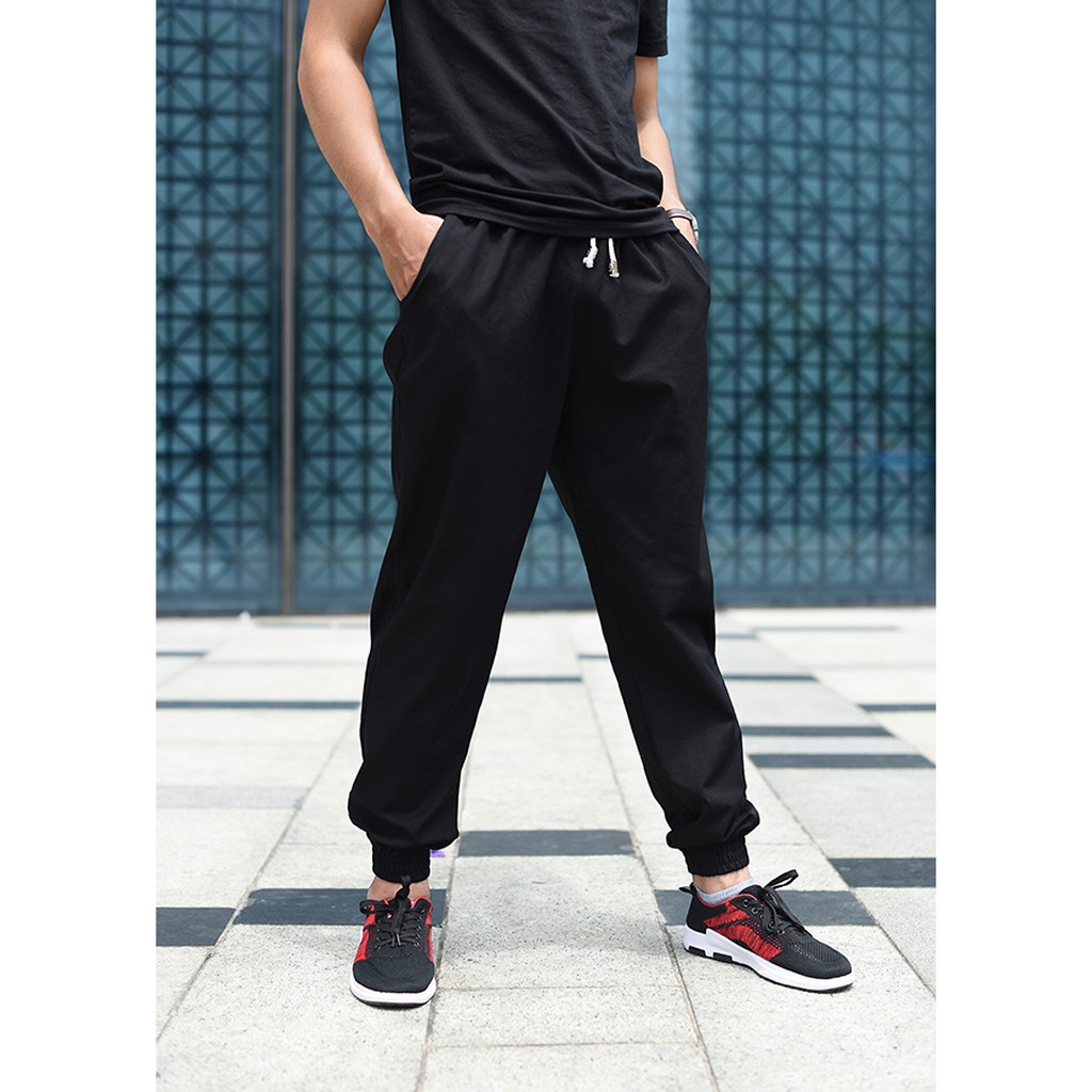 Quần Jogger Kaki Nam - Màu Đen M01