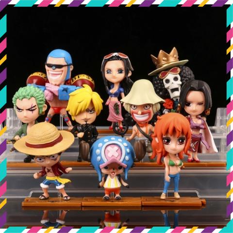 Mô Hình chibi One Piece các nhân vật ở Vương quốc Wano Luffy , Zoro , Usopp , Sanji