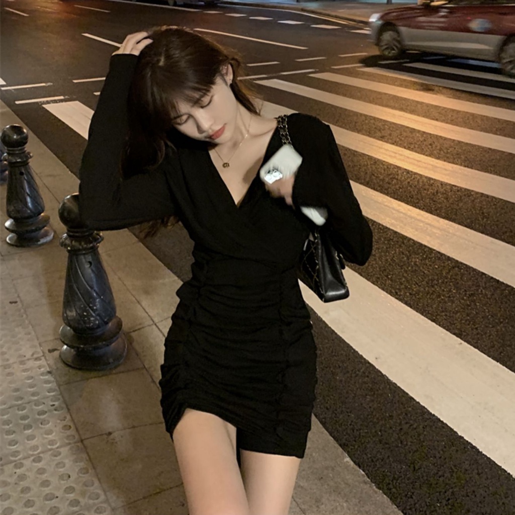 Đầm PERTY dáng ngắn phong cách Hàn Quốc thời trang mùa thu 2022 mới ngọt ngào dành cho nữ