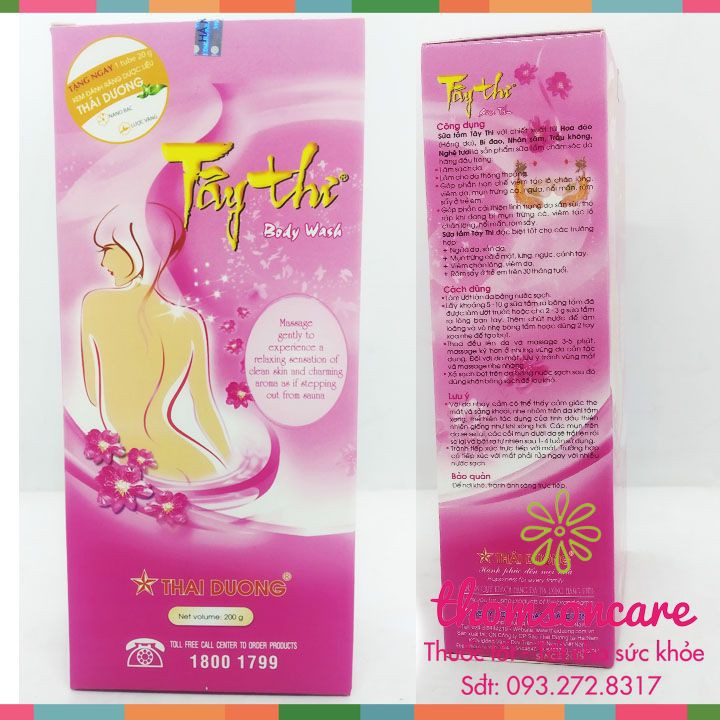 Sữa tắm làm trắng da Tây thi - Chính hãng Sao Thái Dương Chai 200ml