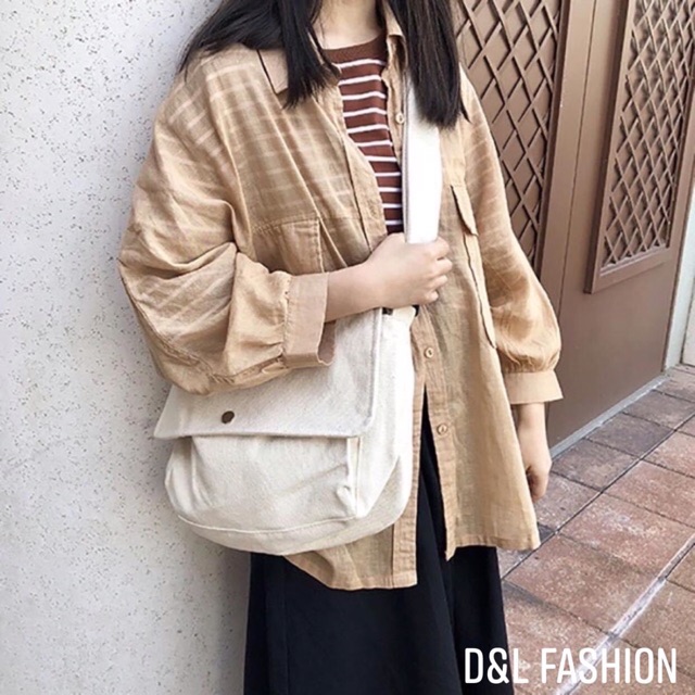 TÚI TOTE ĐEO CHÉO UNISEX HÀN QUỐC