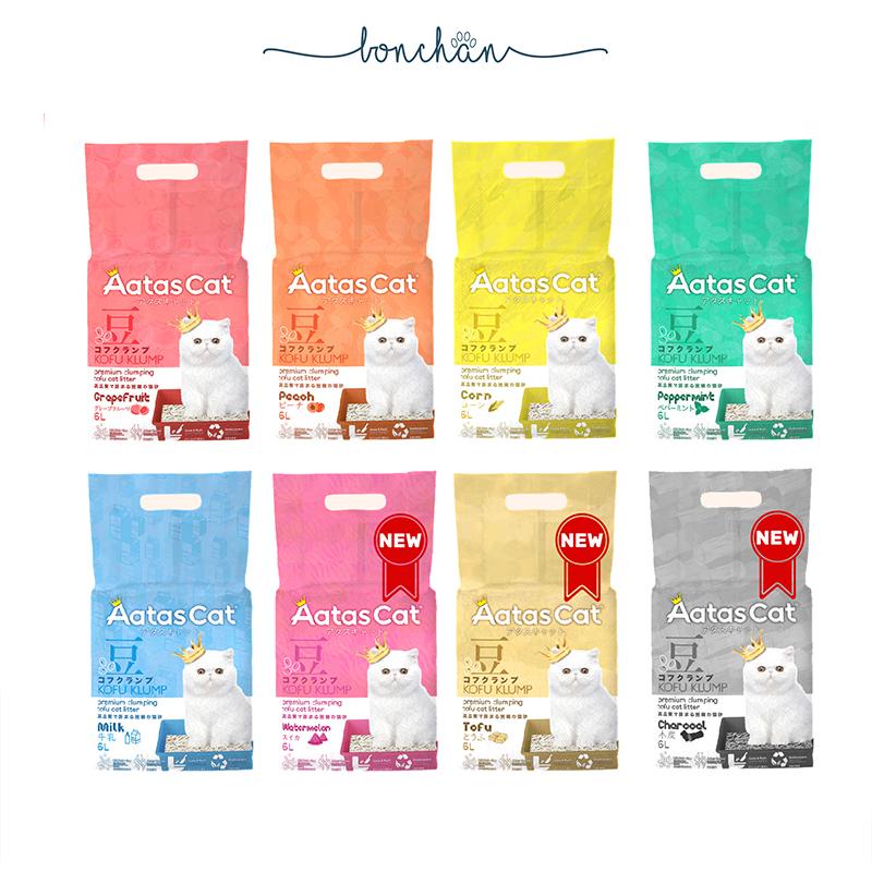 Cát đậu nành Aatas Cat - Aatas Cat Kofu Klump 6L hút chân không