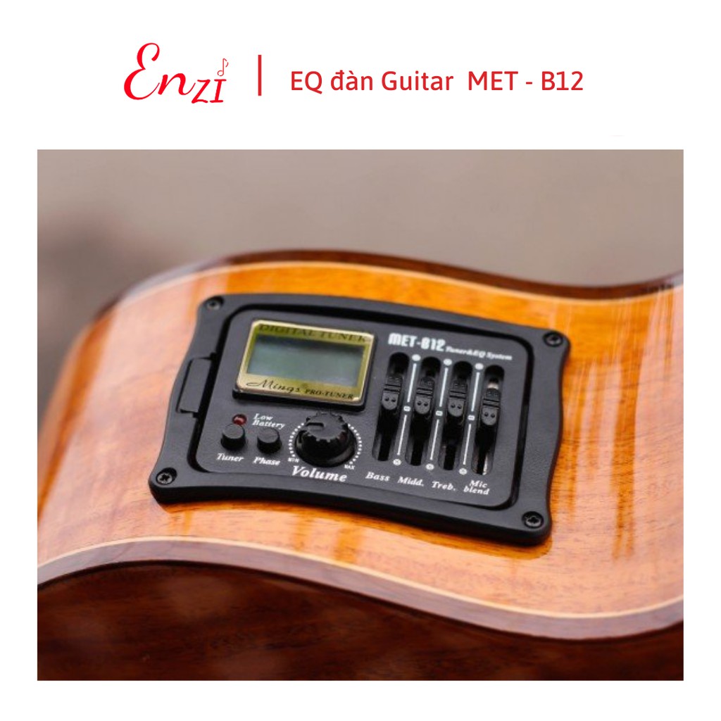EQ đàn guitar MET-B12 chính hãng kích ra loa cao cấp chất lượng