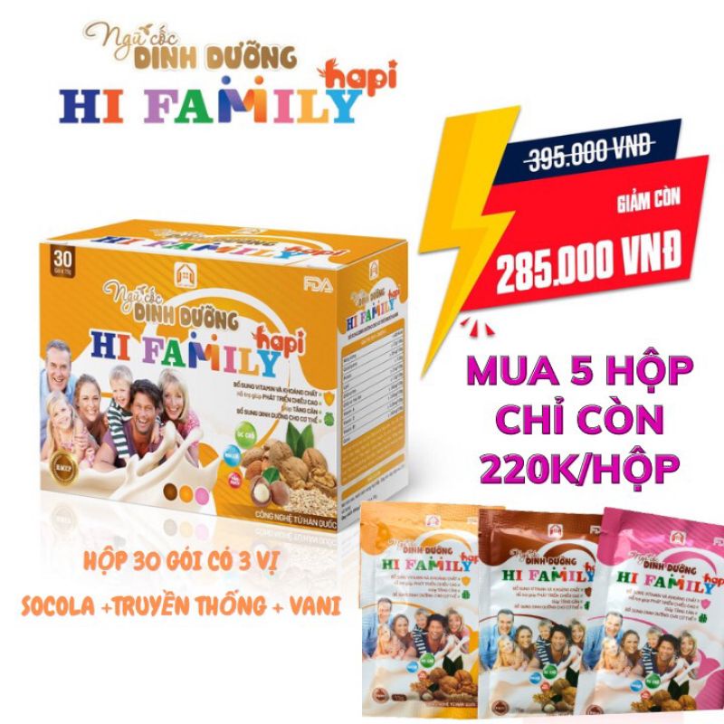 Ngũ cốc dinh dưỡng HIFAMILY HAPI an toàn tuyệt đối cho cả gia đình nhất là mẹ bầu mẹ bỉm sữa