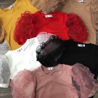 Áo thun tay bồng ren cao cấp