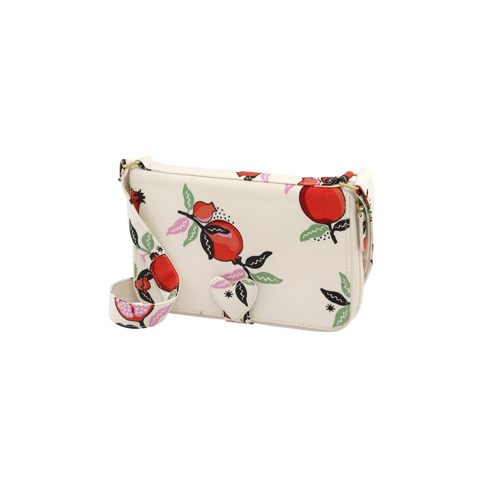 Cath Kidston - Túi đeo chéo/The Everything Cross Body - Pomegranate - Cream -1048841