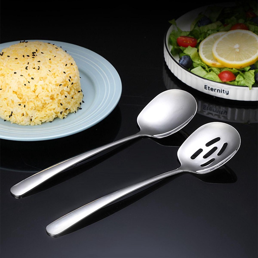 Muỗng Nấu Ăn Bằng Thép Không Gỉ Đa Năng Tiện Dụng Cho Nhà Bếp