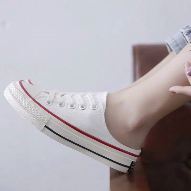 LDOO Giày sục nữ màu trót lọt, sục nữ giá phải chăng, giày thể thao snecker dây buộc 3 màu đen vàng trắng, giày học trò  | BigBuy360 - bigbuy360.vn