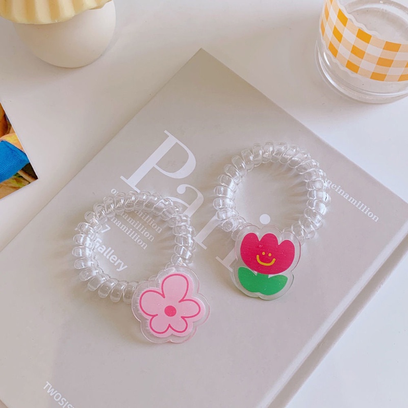 Dây Buộc Tóc Hình Hoa Tulip Dễ Thương Cho Bé Gái
