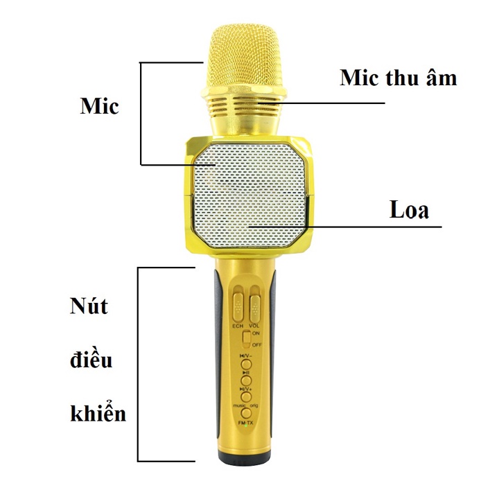 ⚡FREE SHIP⚡ MICRO karaoke bluetooth SD 10 không dây có loa TUYỆT ĐỈNH SIÊU PHẨM -  BH 6 tháng - CAM KẾT CHÍNH HÃNG