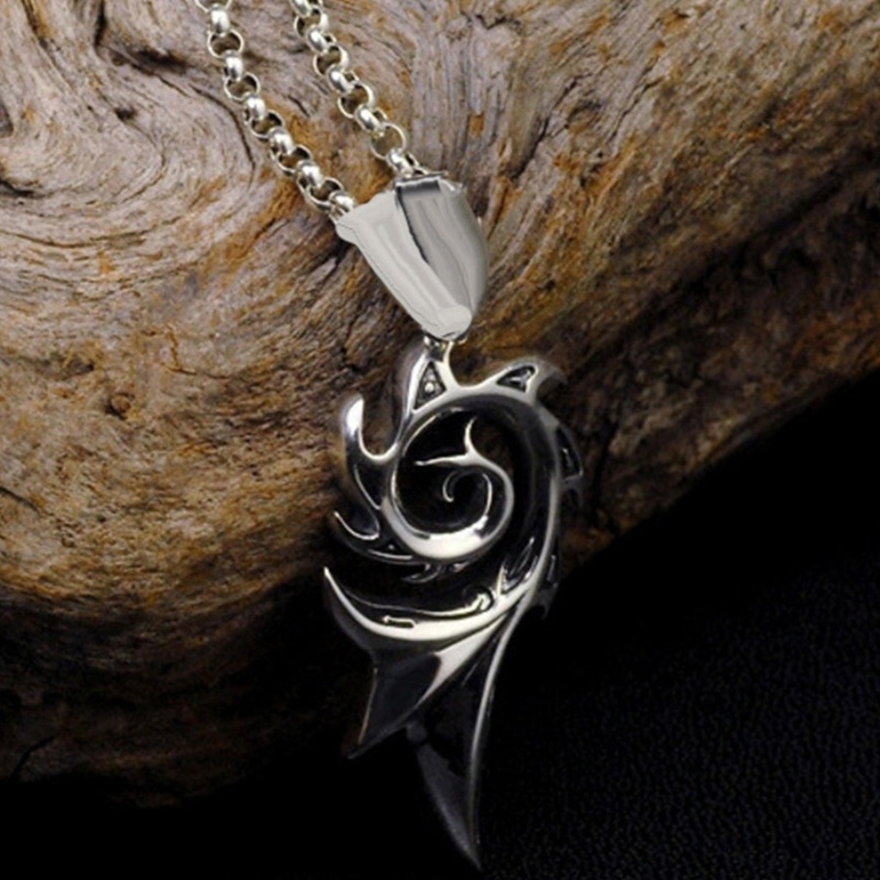 Vòng cổ Choker Da Hình Ngọn Lửa Hợp Kim Cho Nam