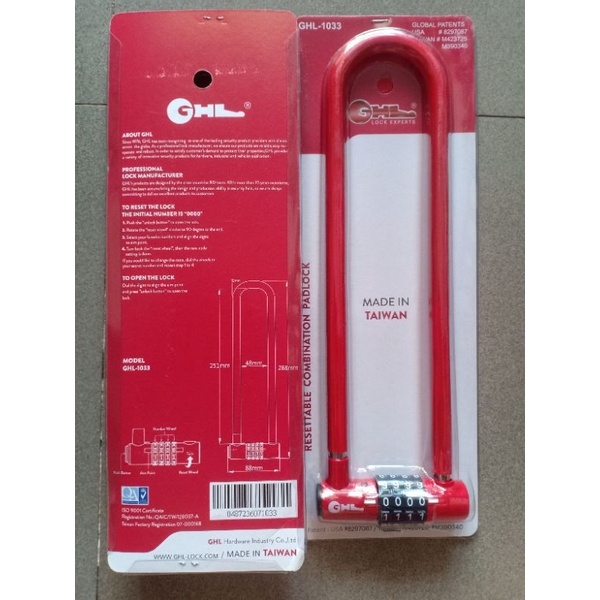 Khoá số dài 290mm chính hãng
