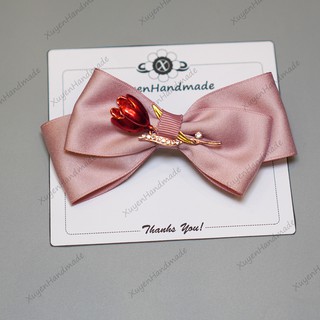 Cặp Tóc Handmade-100% Ảnh Shop Chụp-Cặp Chống Trượt Tóc Loại Đẹp(2 Lớp Vải)