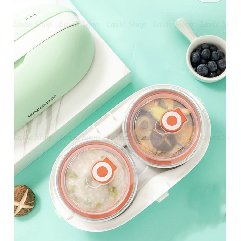 Hộp Cơm Cắm Điện Văn Phòng Lòng Inox 304 Dung Tích 1 Lít Bảo Hành 6 Tháng LV182 | BigBuy360 - bigbuy360.vn