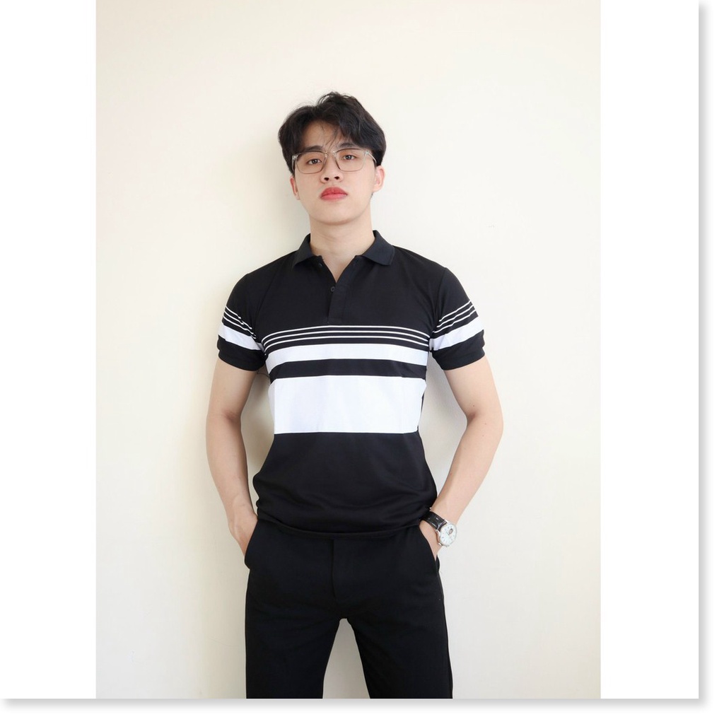 Áo thun cổ trụ ngắn tay hoạ tiết mới cho ae KOKO MI FASHION