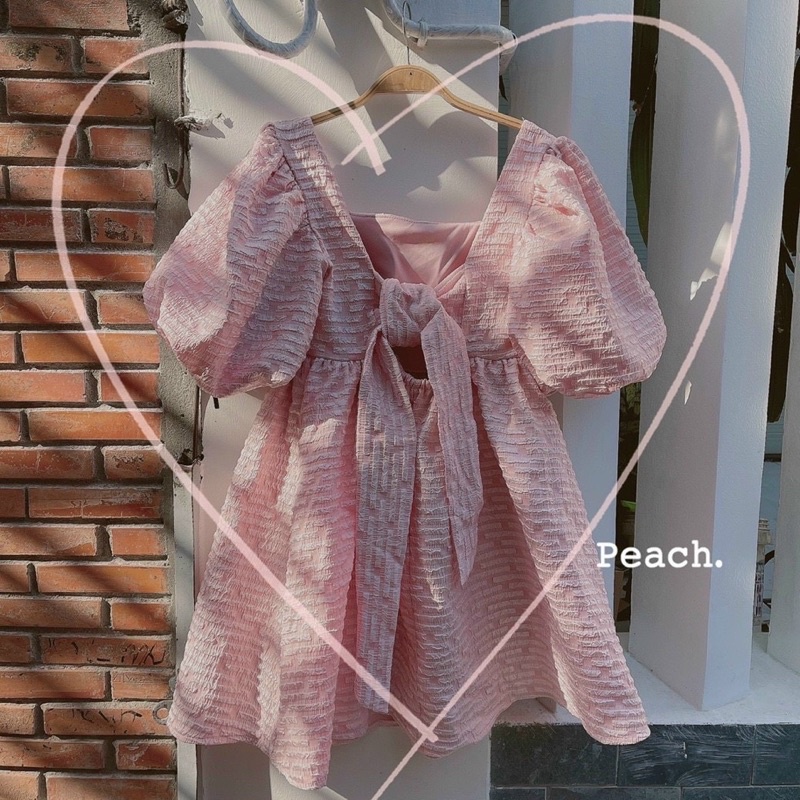 ĐẦM BBD GẤM XỐP CỔ VUÔNG TAY BỒNG ✨ | BigBuy360 - bigbuy360.vn