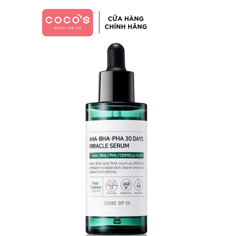 [Mã COSCOCOT3 -8% đơn 250K] Serum Giảm Và Ngăn Ngừa Mụn 30 ngày Some By Mi AHA-BHA-PHA Miracle Serum 50ml