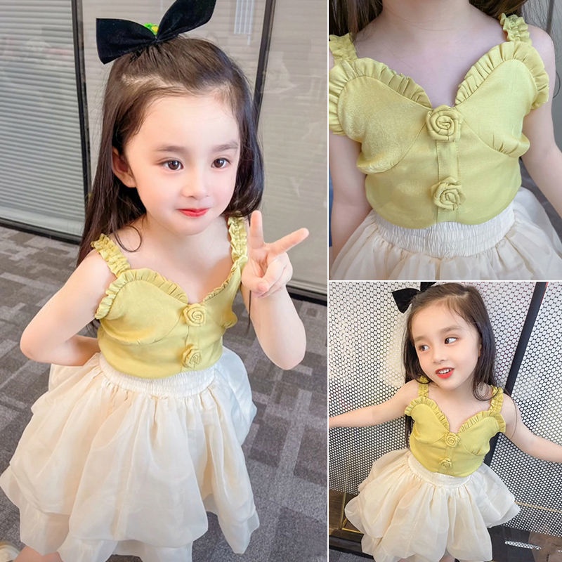 Set Áo Thun Tay Ngắn + Quần Short Thiết Kế Mới Thời Trang Theo Phong Cách Hàn Quốc Cho Bé