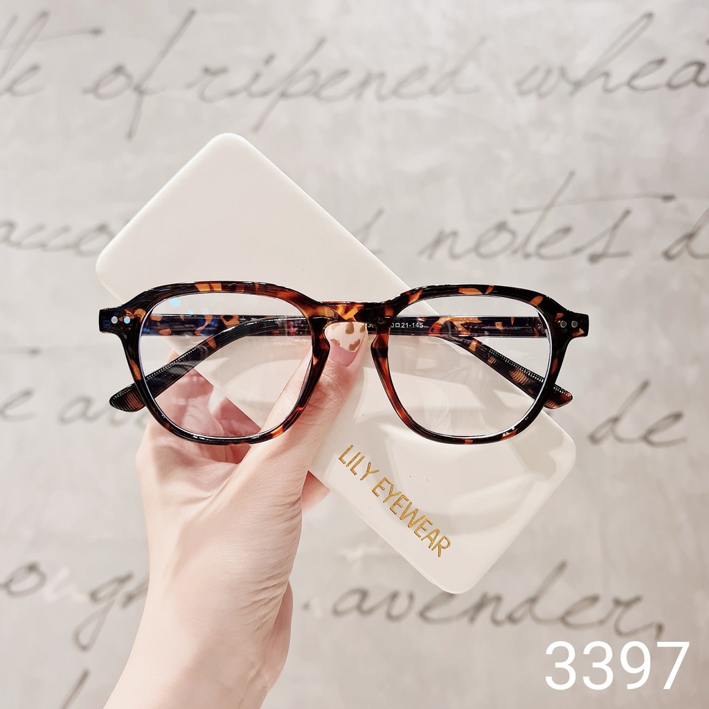 Gọn kính nam nữ LILYEYEWEAR mắt vuông dày dặn chắc chắn thời trang 3397 | BigBuy360 - bigbuy360.vn