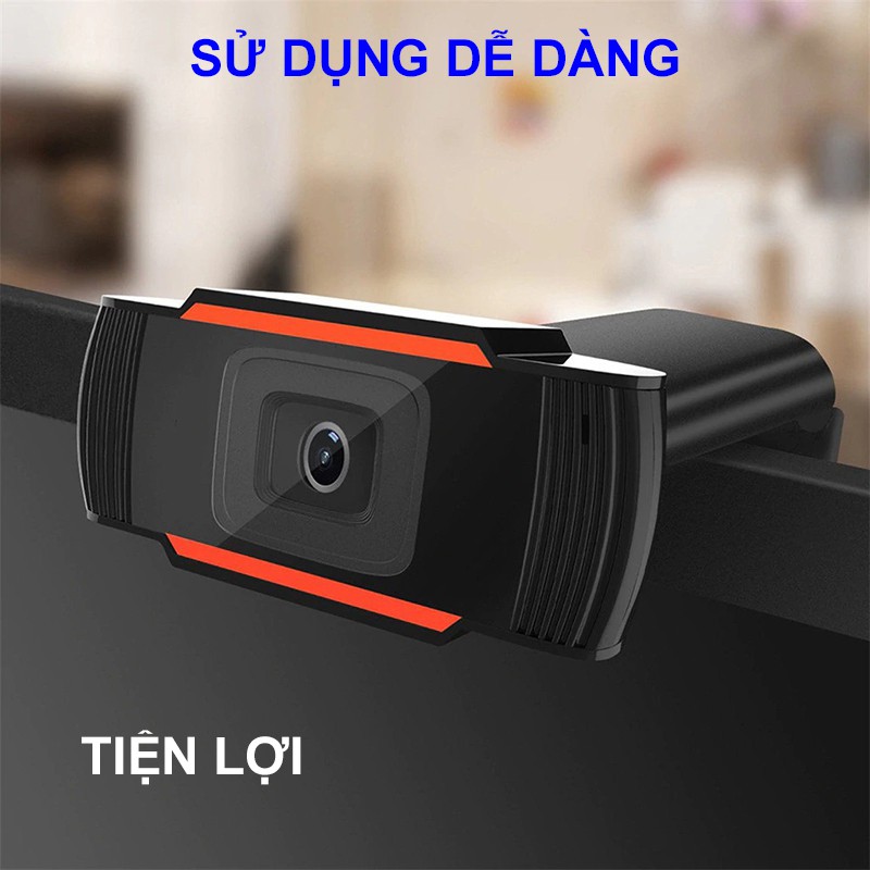 Webcam Máy Tính Full HD Siêu Nét 1080P Xoay 360 Độ, Tích Hợp Thu Âm - Phù Hợp Học Họp Trực Tuyến Online | BigBuy360 - bigbuy360.vn