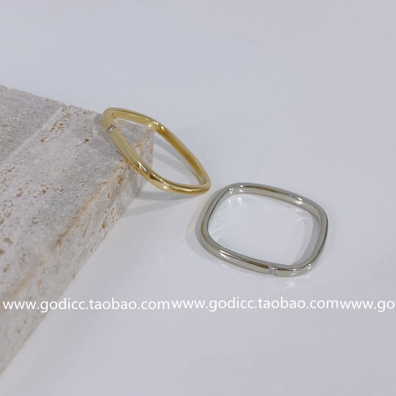 ✨Nhẫn Đeo Tay Đính Đá Kim Cương Phong Cách Thời Trang Hàn Quốc 2021