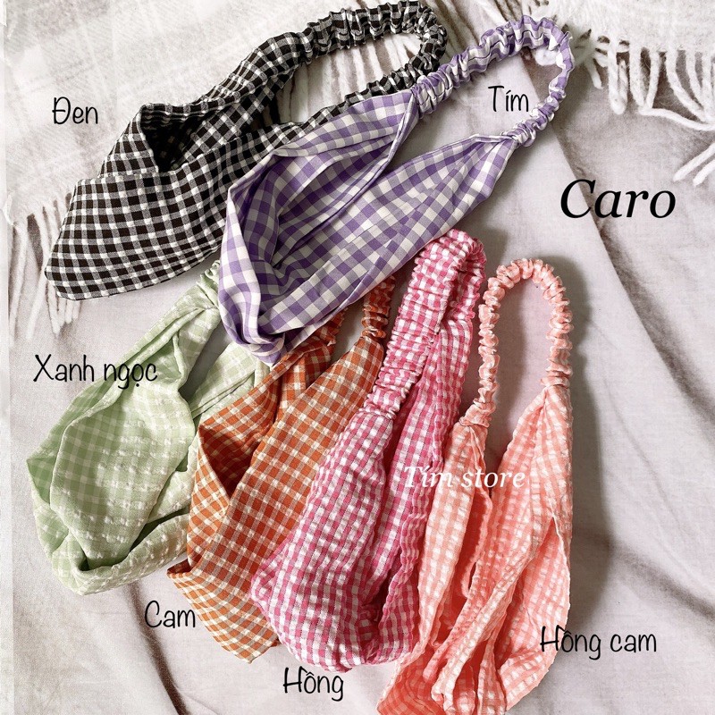 TURBAN, BĂNG ĐÔ VẢI CARO THỜI TRANG NỮ, GIÁ RẺ HÀNG ĐẸP