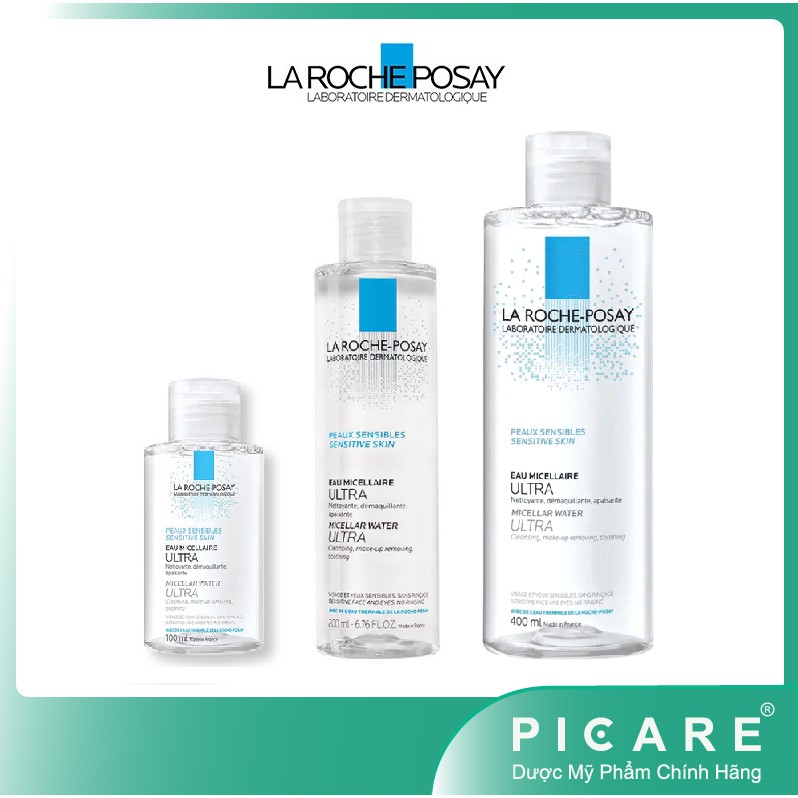 Nước tẩy trang cho da nhạy cảm La Roche Posay Micellar Water Ultra Sensitive Skin (100ml - 200ml - 400ml) | BigBuy360 - bigbuy360.vn