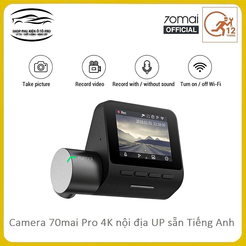 Camera Hành Trình Xiaomi 70mai Dash Camera Pro - Bản Nội Địa chuyển sang Tiếng Anh | BigBuy360 - bigbuy360.vn