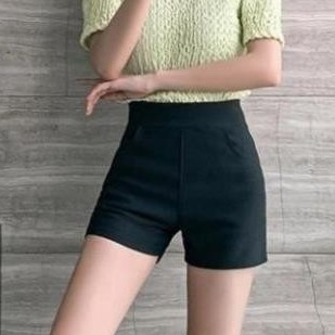 Quần short Real Fashion nữ, quần đùi vải Polyester cạp cao 7cm mặc cực mát có bigsize