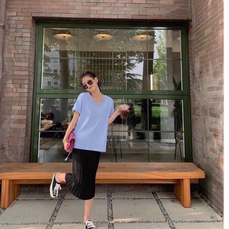 👍 Chân váy xếp ly bút chì