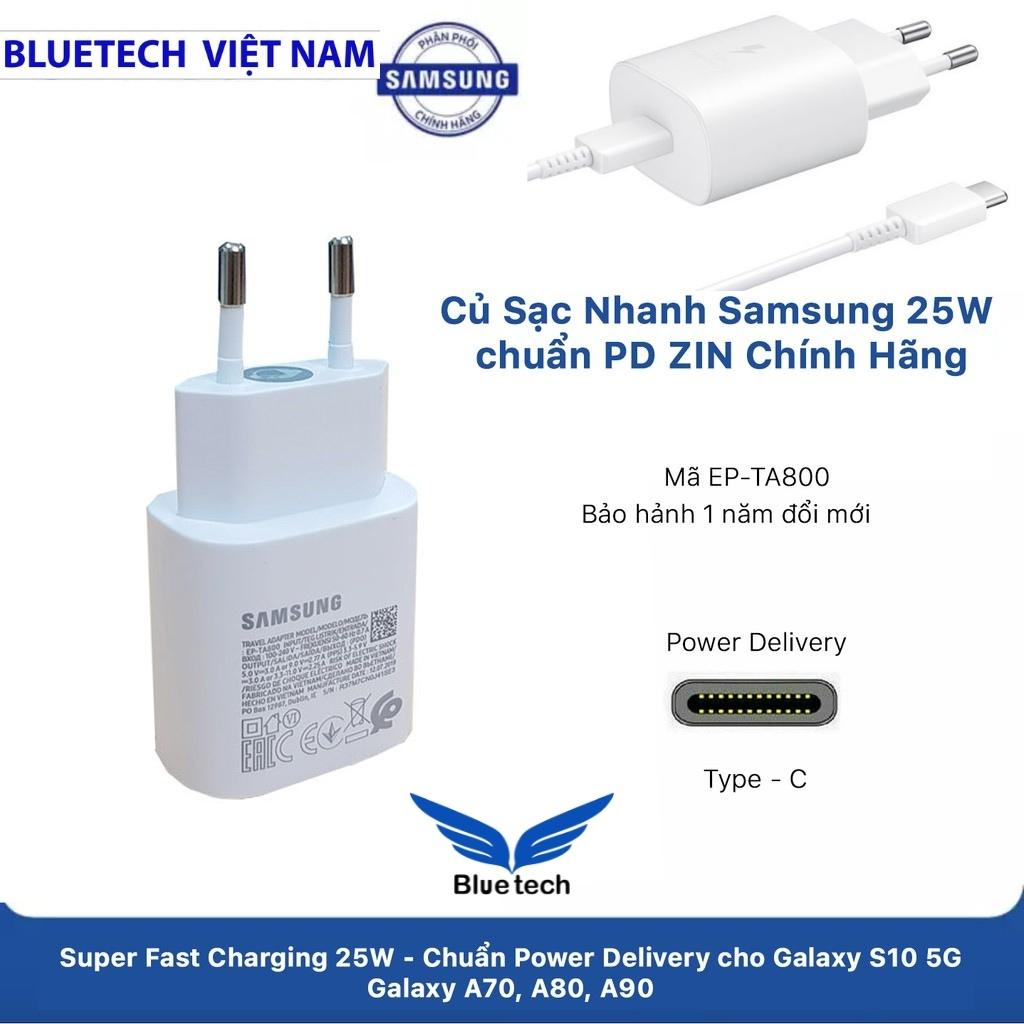 Bộ sạc nhanh SS 25W dành cho các dòng điện thoại sử dụng đầu Type-c chính hãng bảo hành 6 tháng tại Bluetech