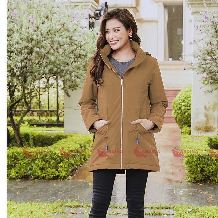 [SIÊU PHẨM MÙA ĐÔNG] Áo Parka Nữ CARDINA Lót Lông Cừu Cao Cấp Siêu Nhẹ Siêu Ấm Chống Thấm Nước 1PKF