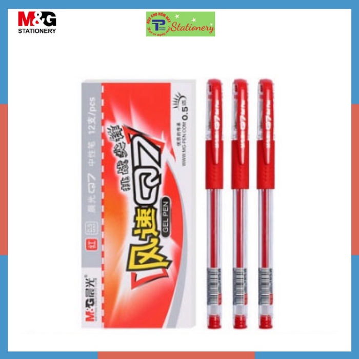 Bút Bi Nước Bút Gel Q7 MG 30173 Ngòi 0.5mm, ruột bút Cao Cấp -Mực Đều-Nét Chữ Đẹp