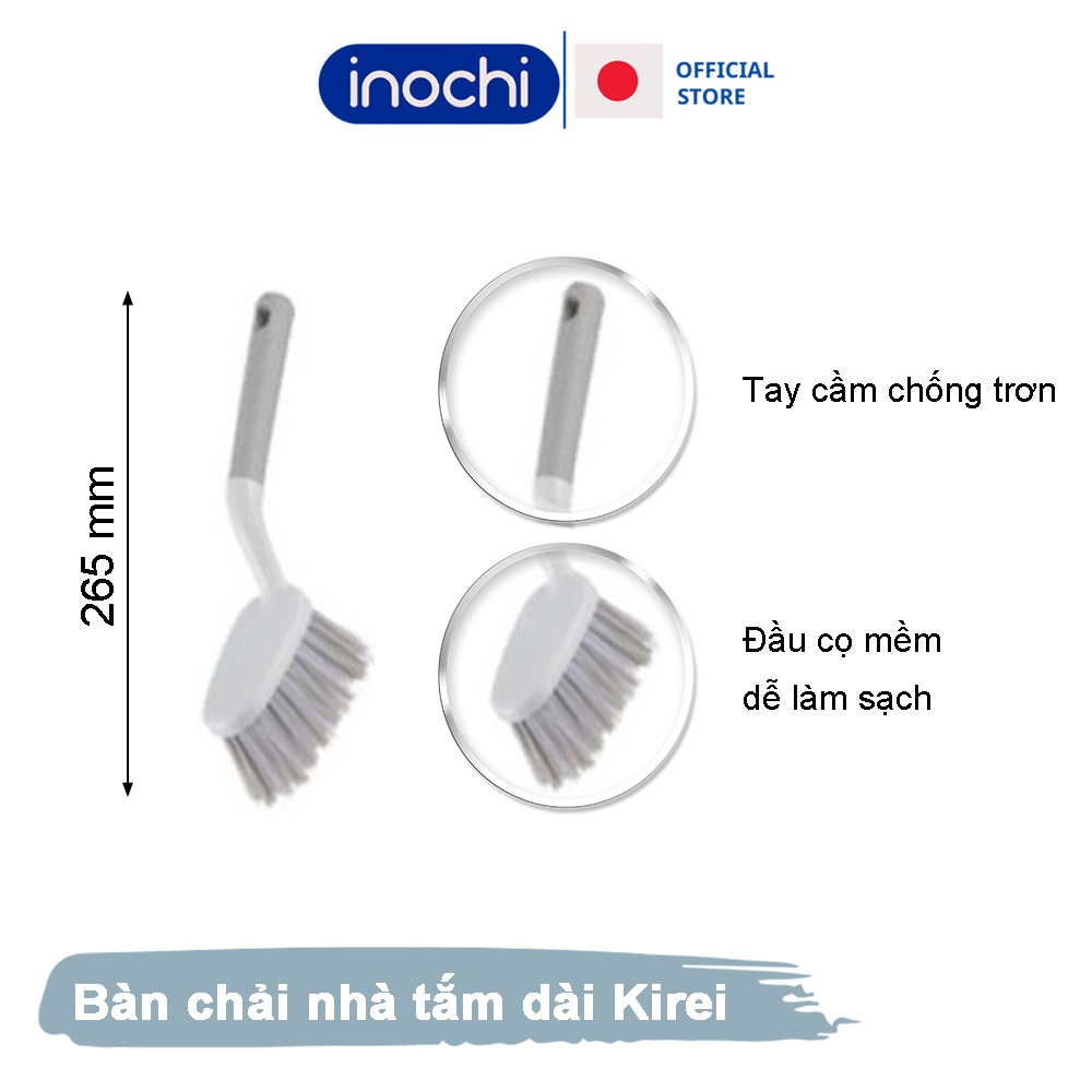 Chổi cọ nhà vệ sinh chổi vệ sinh sàn toilet kirei inochi cao cấp , bàn chải nhựa vệ sinh bồn cầu làm sạch sàn nhà