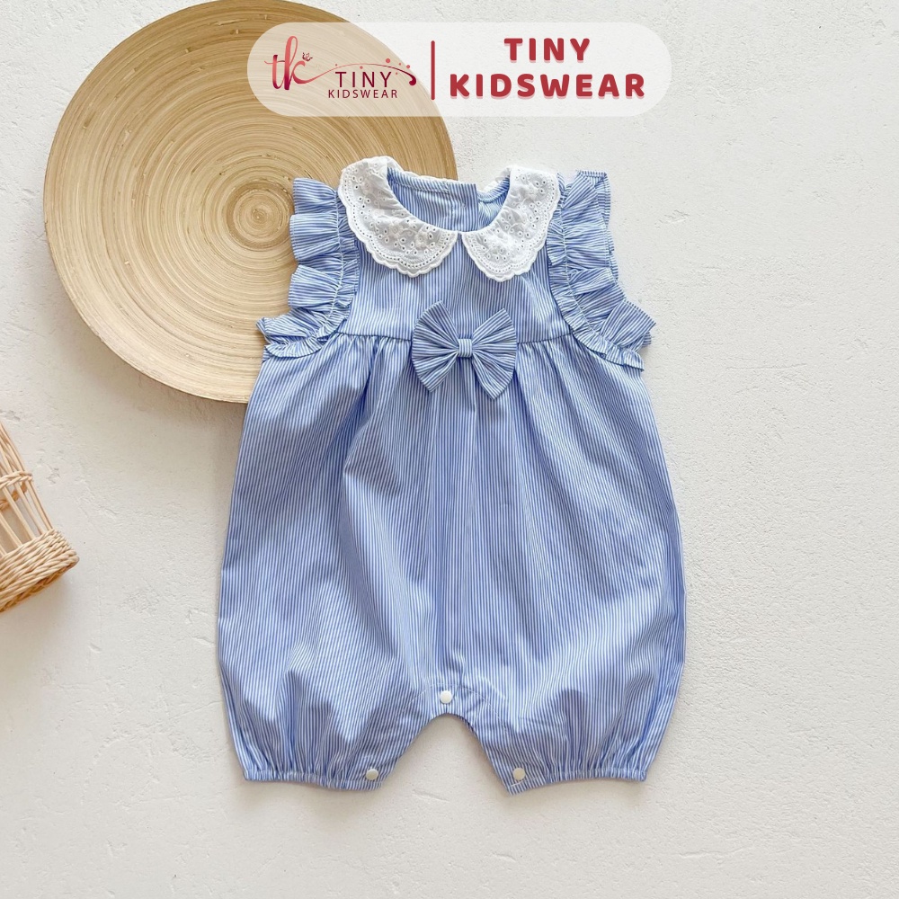 Bộ Body Cho Bé Gái Kiểu Dáng Sát Nách Kẻ Sọc Xinh Xắn, Áo Liền Quần Cho Bé Gái Từ 5-13kg [GB44]