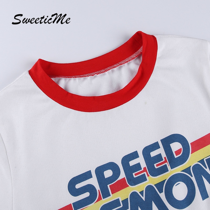 Áo Thun Tay Ngắn In Chữ Thiết Kế Mới Quyến Rũ Thời Trang Dành Cho Nữ 2021 | BigBuy360 - bigbuy360.vn