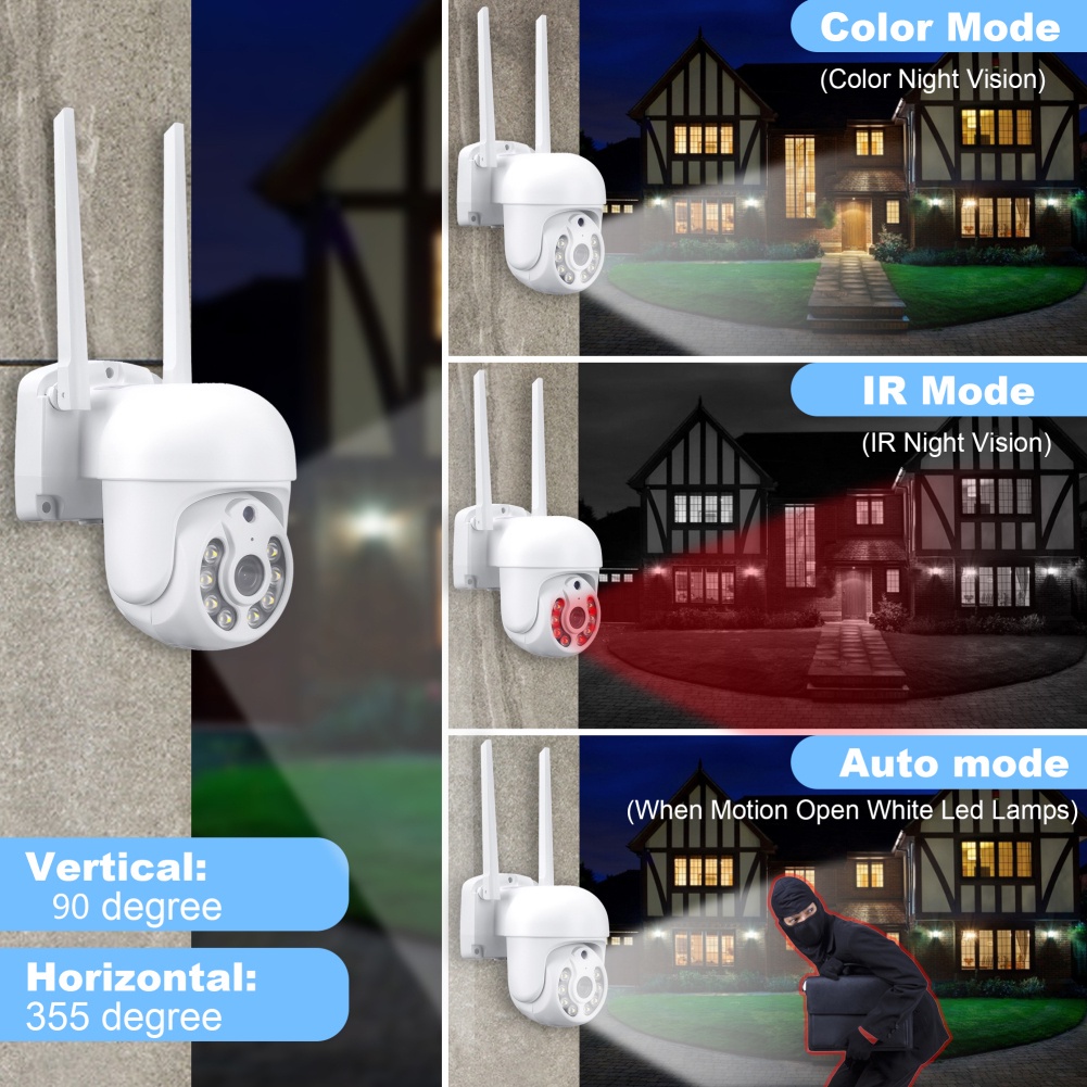 Camera giám sát XY46 2MP WIFI IP HD 1080P có chế độ nhìn đêm | BigBuy360 - bigbuy360.vn