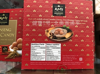 Kẹo nhân sâm Canada