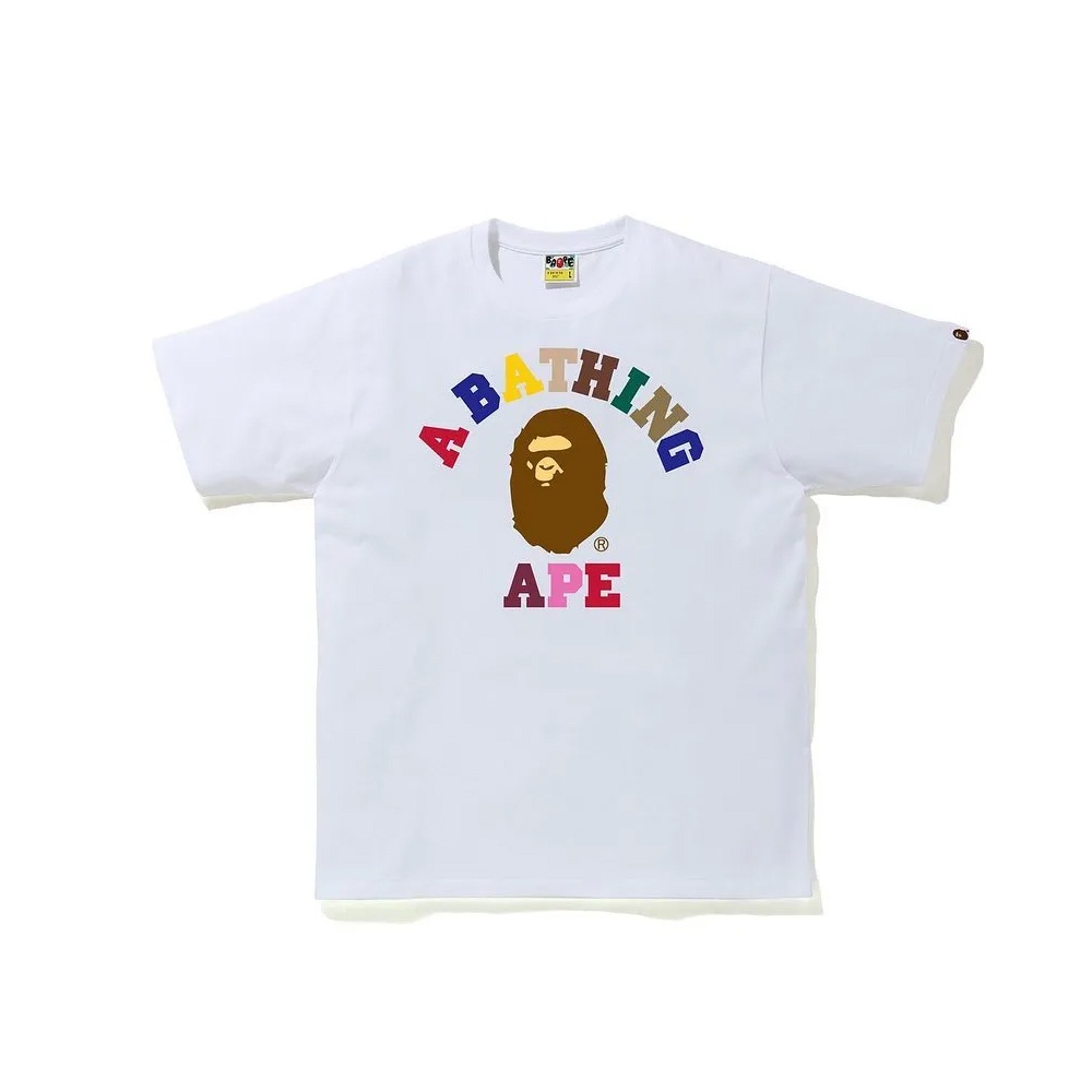 Bape Áo Thun Tay Ngắn Chất Liệu cotton Cao Cấp Họa Tiết In Thời Trang