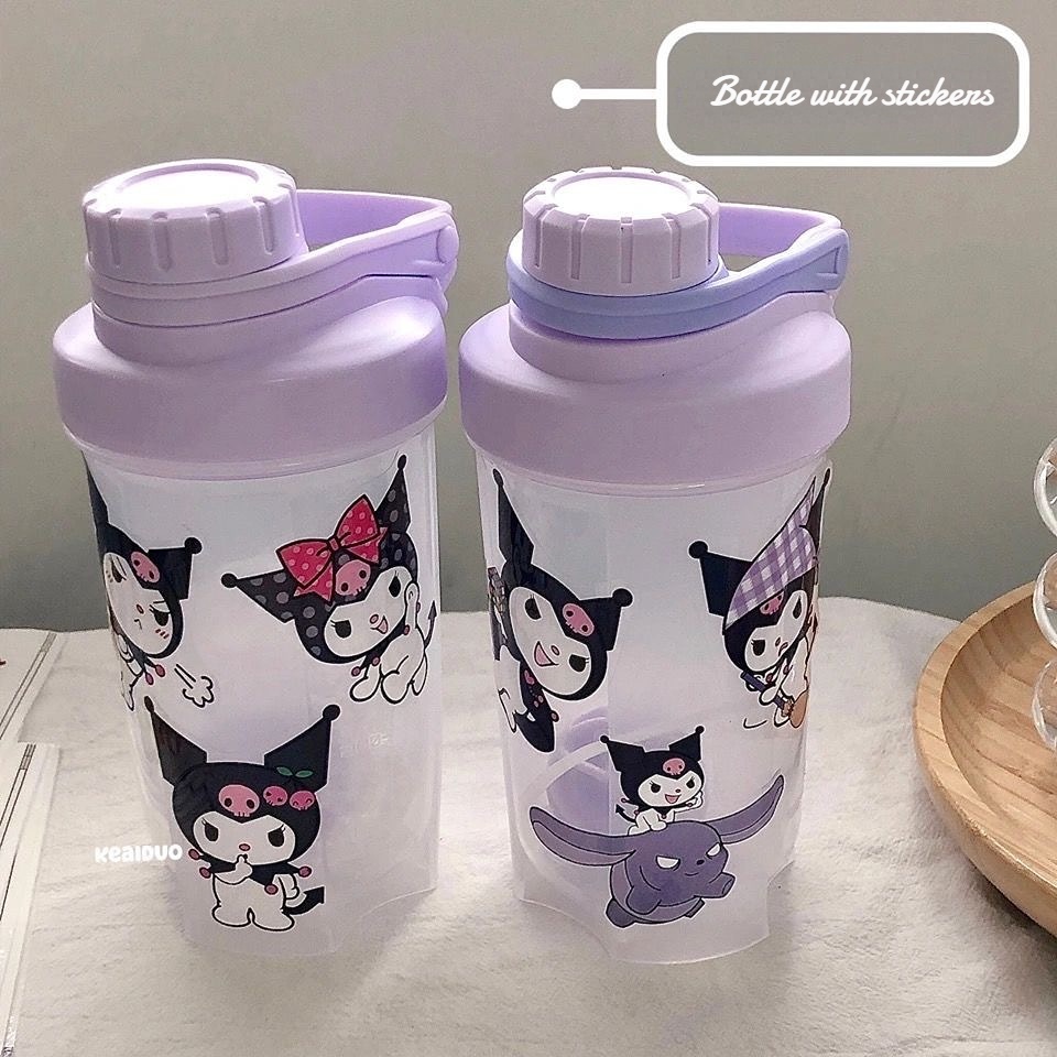 Bình Nước Nhựa Trong Suốt Cỡ Lớn In Họa Tiết Hoạt Hình My Melody Dễ Thương Thời Trang Mùa Hè Cho Học Sinh