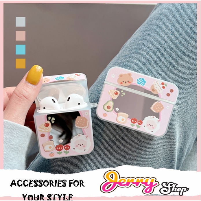 Vỏ bảo vệ bao đựng tai nghe airpod 1/2 - Jerry Case Case Bánh Quy