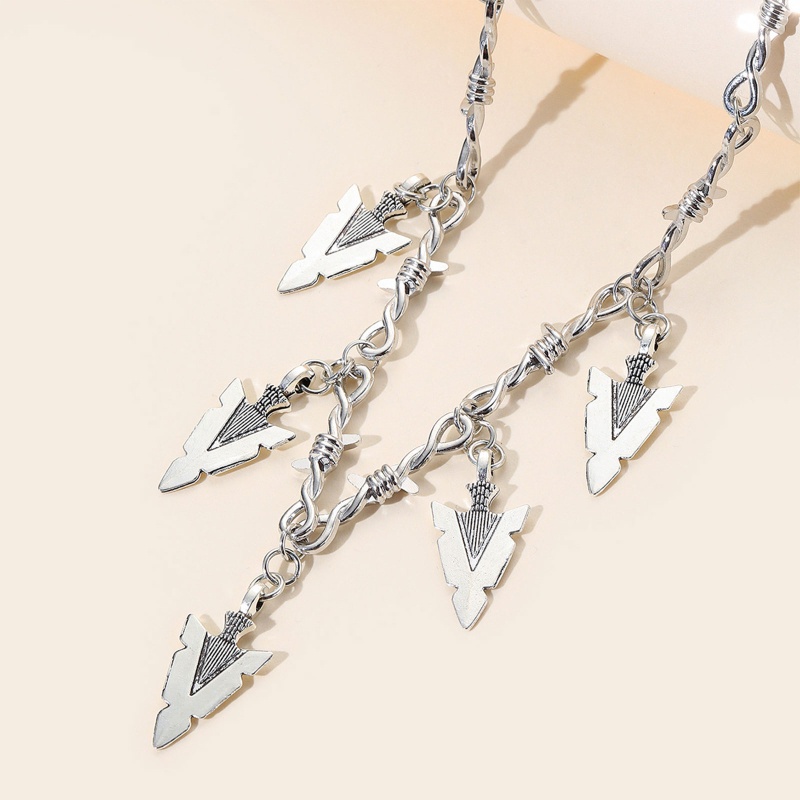 Vòng Tay Dây Gai Kim Loại Màu Bạc Phong Cách Gothic Cho Nam Và Nữ