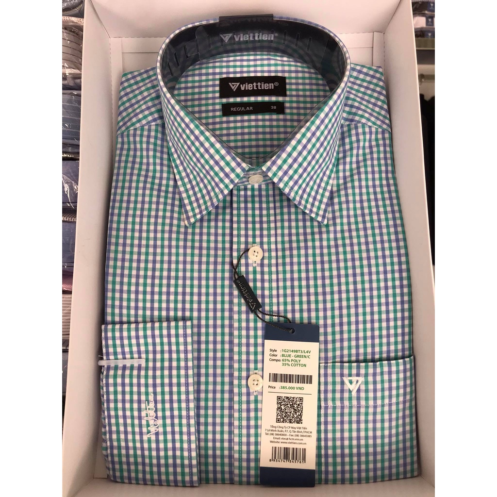 áo sơ mi nam dài tay hiệu Việt Tiến