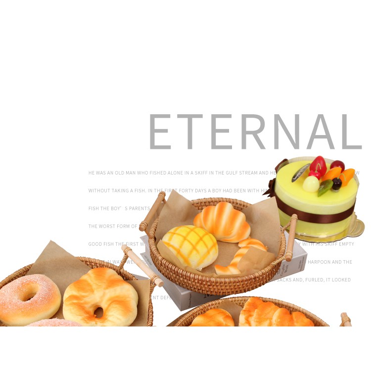 Simulation bread food model caterpillar cake toy food decoration shop window decoration shooting props