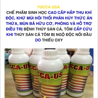 YUCCA-USA Chế Phẩm Sinh Học Hấp Thu Khí Độc Cho Ao Cá, Tôm