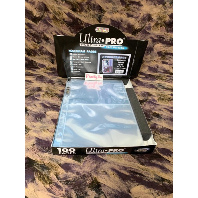 Trang Sheet A4 2 ngăn Ultra PRO dòng Platinum series Trong Suốt - 3 Lỗ của Mỹ