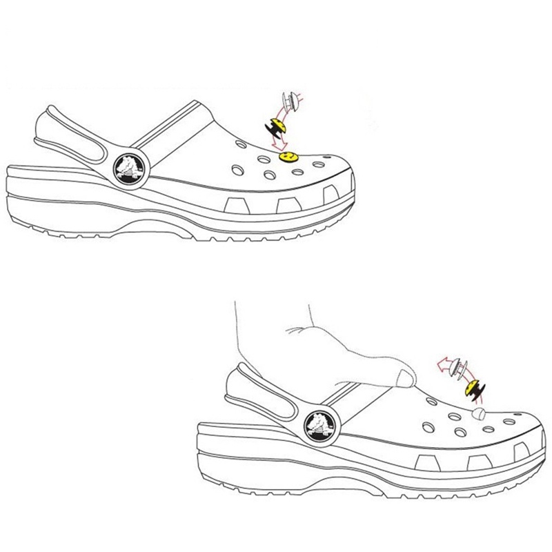 1 Phụ Kiện Trang Trí Giày Crocs Bằng PVC Mềm Hình Ngựa Một Sừng Dễ Thương